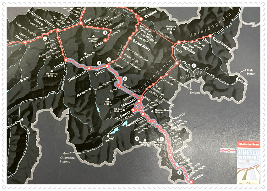Switzerland Bernina express trains