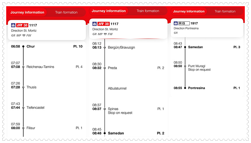 Switzerland Bernina express trains