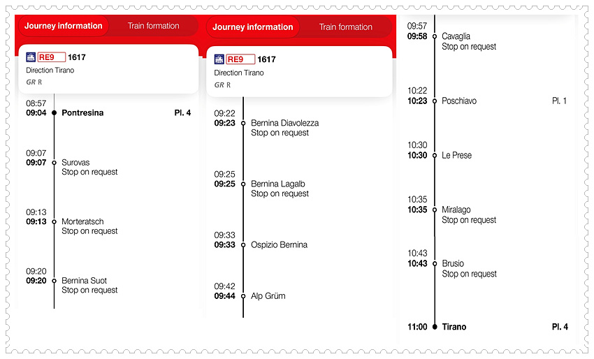 Switzerland Bernina express trains
